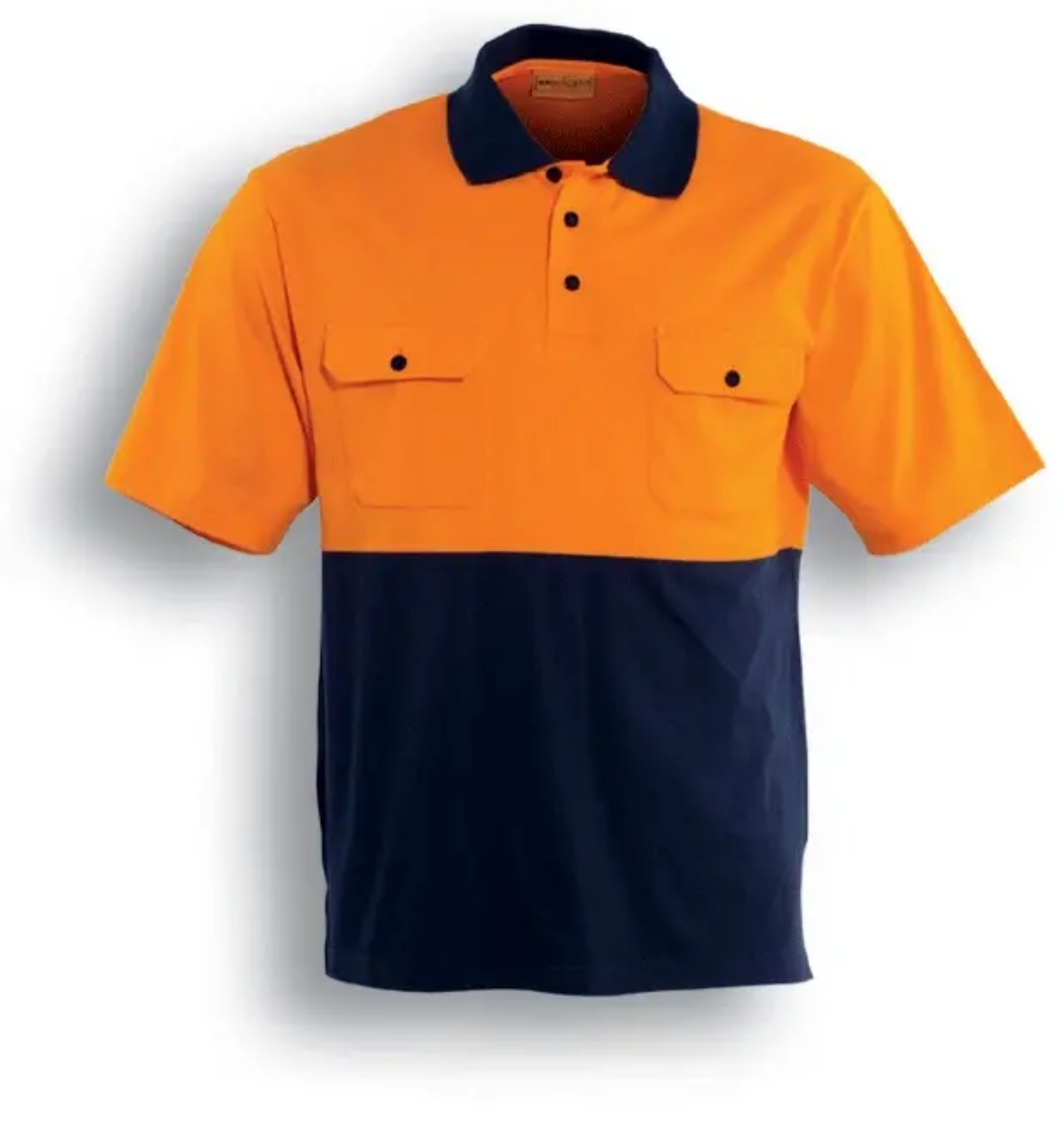 Picture of Bocini, Hi-Vis Cotton Jersey Polo S/S